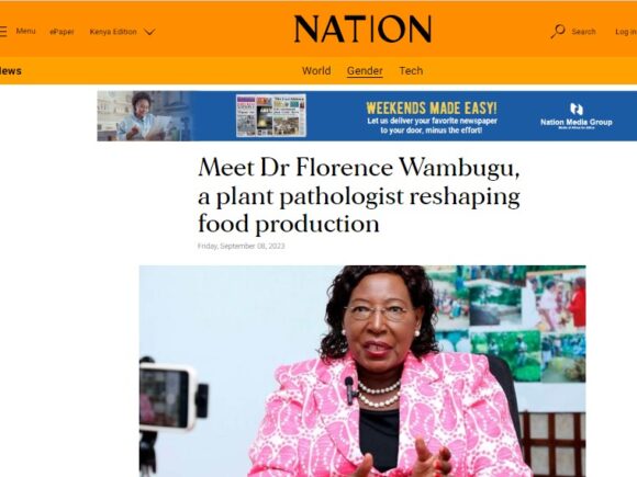 Meet Dr Florence Wambugu, a plant pathologist reshaping food production