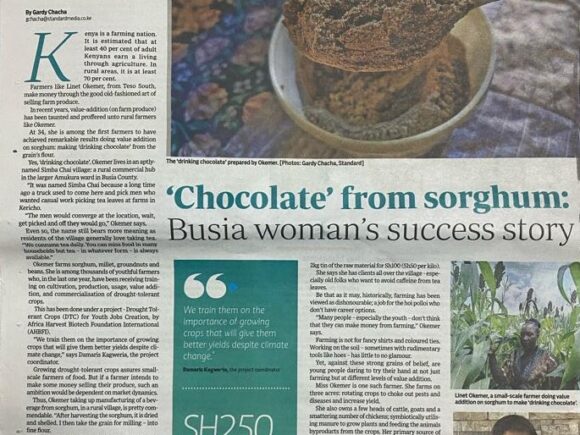 ‘Chocolate’ from Sorghum: Busia Woman’s Success Story