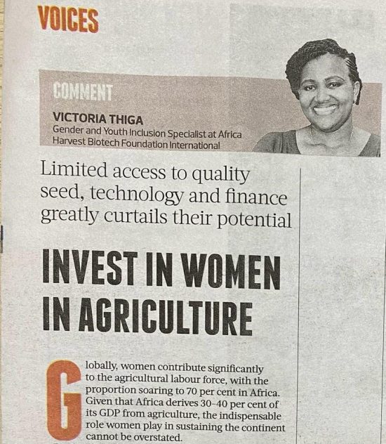 Invest in Women in Agriculture