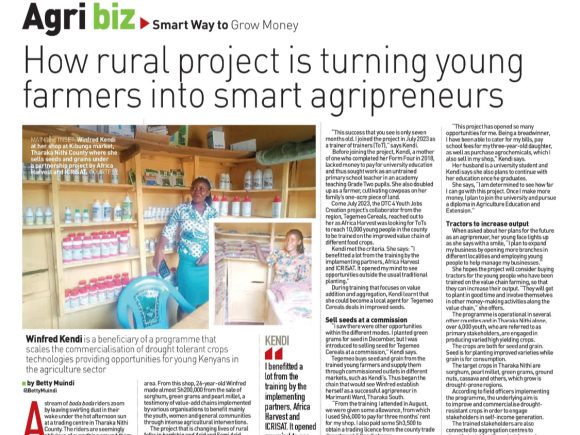 How DTCs  4 Youth Jobs Creation project is turning young farmers into smart agriprenuers